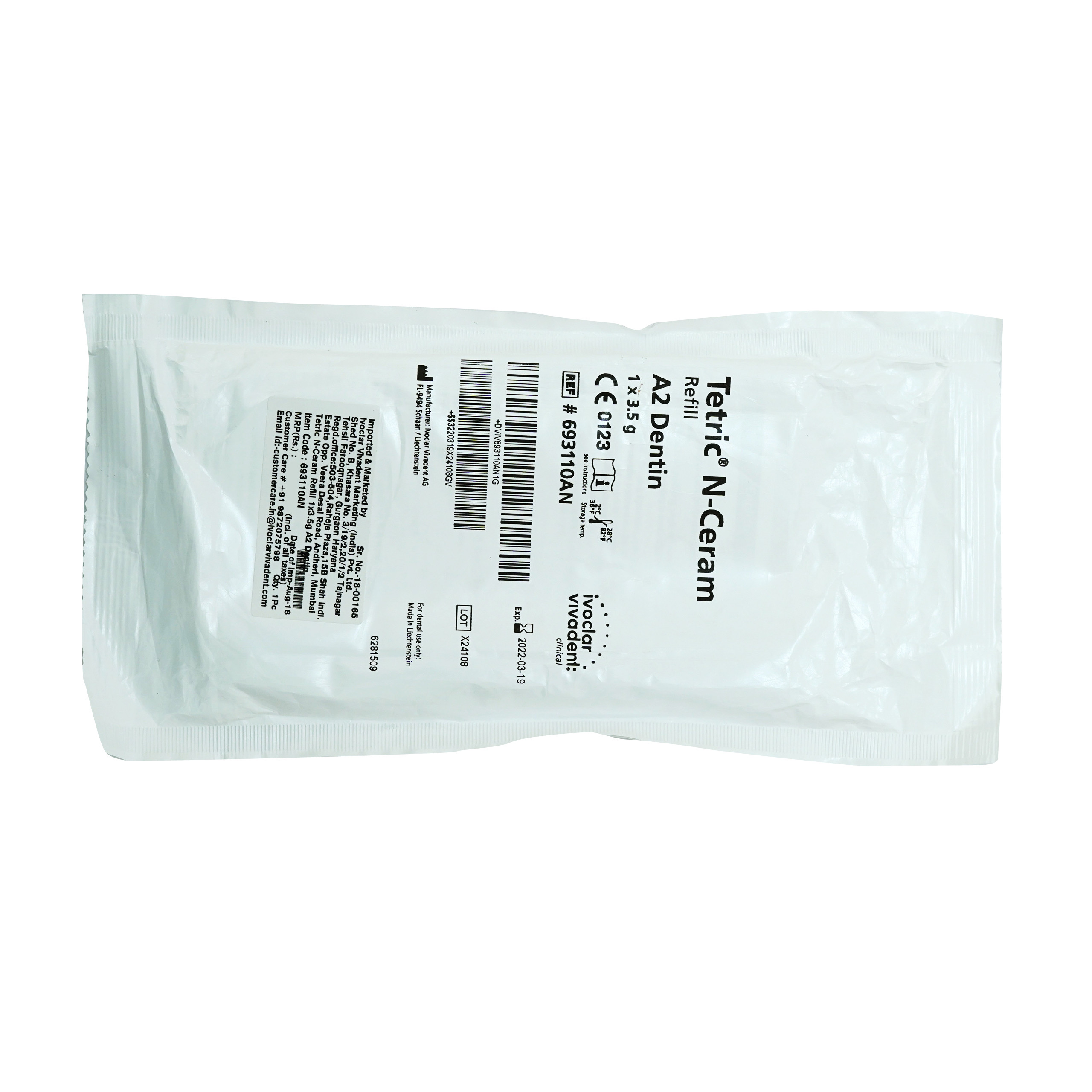 Ivoclar Tetric N-Ceram Refill 1X3.5g A2 Dentine